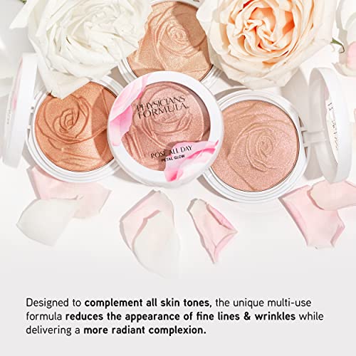 Physicians Formula Ros? All Day Highlighter Blush Face Powder, Blush Petal Glow, Shimmering Rose, Dermatologist Tested, Clinicially Tested (Pack of 2)