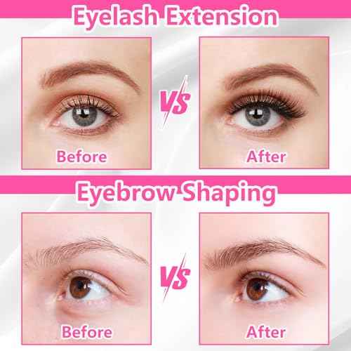 Micro Eyebrow Brush Set with Cap 50Pcs Eyelash Spoolies Comb Brow Lamination Brush Mini Spoolie For Eyelash Extensions Lash Lift Tools