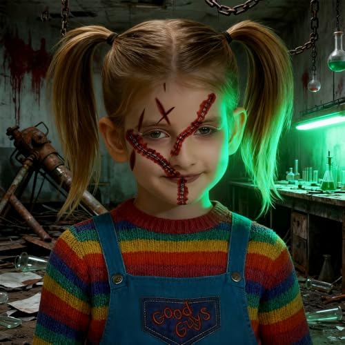Halloween Face Tattoos – 30 Sheets Realistic Scars & Wounds