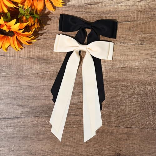 2-Piece Satin Hair Bows with Alligator Clips