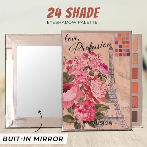 Profusion 24-Color Eyeshadow Palette with Mirror