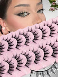 10 Pairs Spiky Anime False Eyelashes for Cosplay & Parties