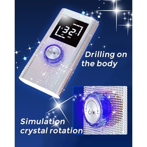 45000RPM Diamond Electric Nail File, Professional Cordless Drill Nails with 6 Bits & LED Screen, 8 Hours Use, Stepless Speed for Acrylic/Gel Nails, Salon & Home Manicure Kit