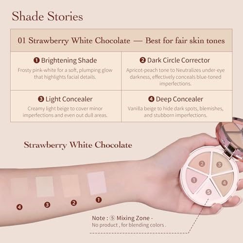 Flower Knows Sweetie Bear 4-Color Concealer Palette - Fair to Light