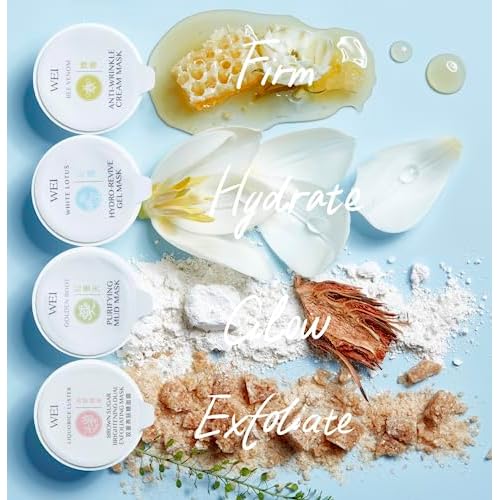 Two-in-One Purifying and Glow Mask Collection | 4 golden root mask pods, 4 brown sugar pods