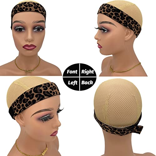 Elastic Wig Bands Set of 3 - Lace Melting & Edge Lay Wraps - Silver, Leopard, Black