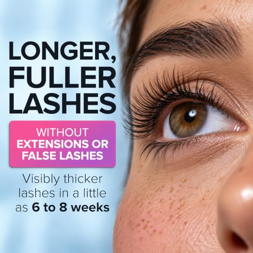 NYK1 LashForce 8ml Eyelash Growth Serum - Concentrated Formula for Longer, Fuller Lashes