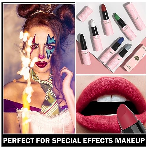 Eye Black Stick Green Face Body Paint Football Baseball Softball Matte Lipstick Makeup For Sports Halloween Clown Makeup Cosplay Parties 05# Green