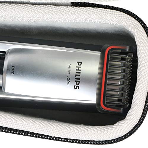 khanka Hard Travel Case Replacement for Norelco Philips Beard Trimmer and Hair Clipper 5500/5100 / 7000 Built-in Length Settings, Hair Clipping Combs