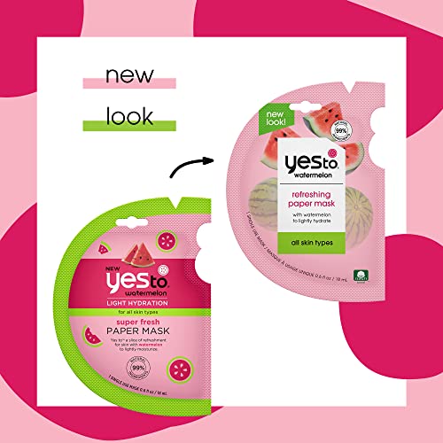 Yes To Super Fresh Paper Mask, Watermelon, 3 Count