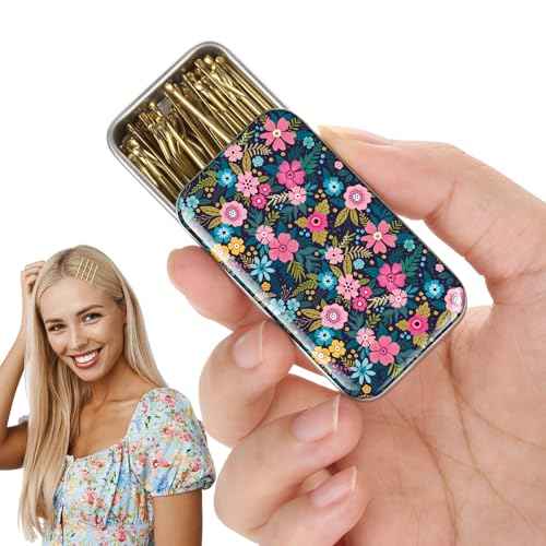 Blonde Bobby Pins, Pain-Free Hair Clips, Best Size 2in for Women and Girls (Golden -01)