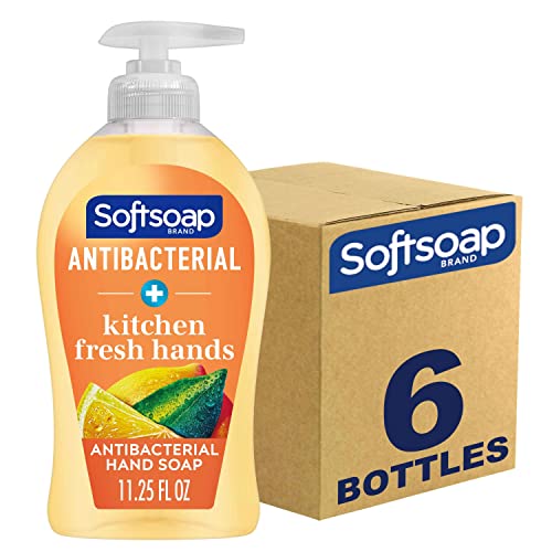 Softsoap Antibacterial Liquid Hand Soap, Kitchen Fresh Hand Soap, 11.25 Fl Oz (Pack of 6)