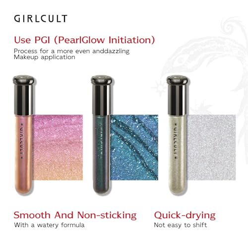 GIRLCULT Liquid Glitter Eyeshadow Duochrome Topper #01 Cry Baby