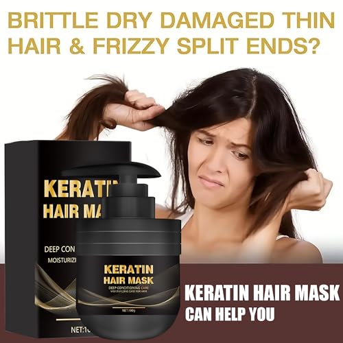Grospe Keratin Deep Repair Hair Mask with Rosemary Oil - 100g