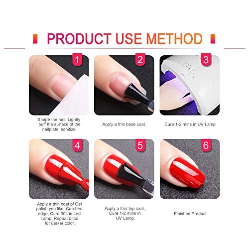 VENALISA 15ml Gel Nail Polish, Pure White Color Soak Off UV LED Nail Gel Polish Nail Art Starter Manicure Salon DIY at Home, 0.53 OZ