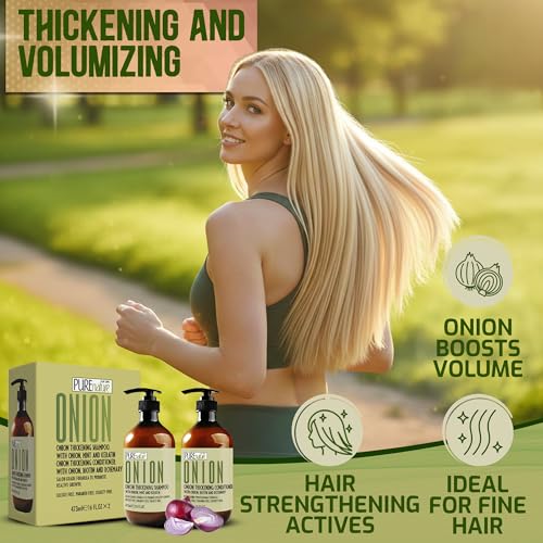 Onion Shampoo & Conditioner Set - Volume Boost for Thin Hair
