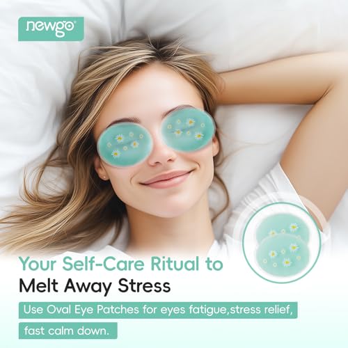 NEWGO Cooling Eye Mask Face Ice Pack for Puffy Eyes and Migraine Relief£¨7-in-1 Set, Cold Therapy Gel Eye Pads for Face Post-Cosmetic Botox, Filler Recovery, Puffy Eyes & Dark Circles