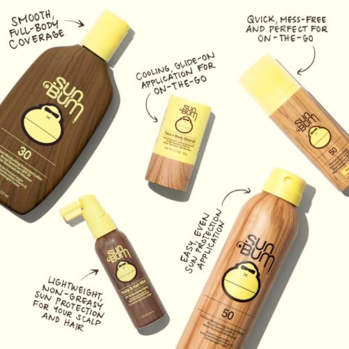 Sun Bum Original Spf 30 and 50 Sunscreen Spray Vegan and Hawaii 104 Act Compliant (Octinoxate & Oxybenzone Free) Broad Spectrum Moisturizing UVA/UVB Sunscreen With Vitamin E 2 Pack