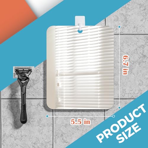 Fogless Shower Mirror 6.7x5.5" Anti-Fog Shaving Mirror