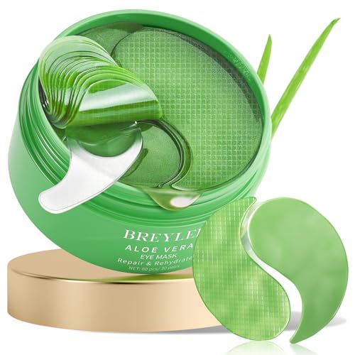 BREYLEE Aloe Vera Eye Masks – 60 Pcs for Dark Circles