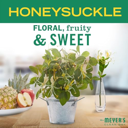 Mrs. Meyer's Honeysuckle Liquid Hand Soap Refill 33 oz, Pack of 6
