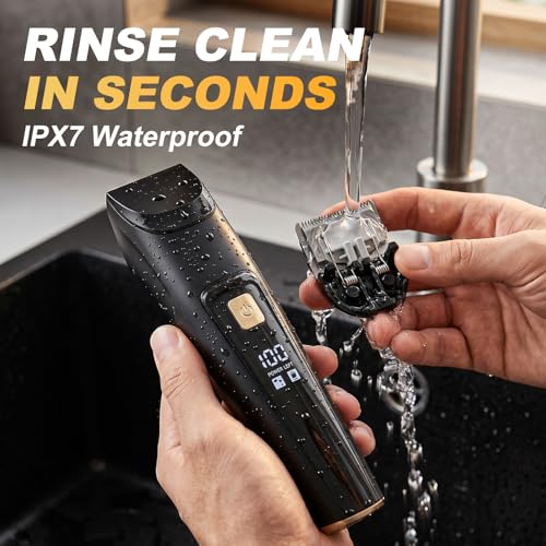 RICAF Beard Trimmer Kit for Men, 15-Piece Cordless Grooming Set