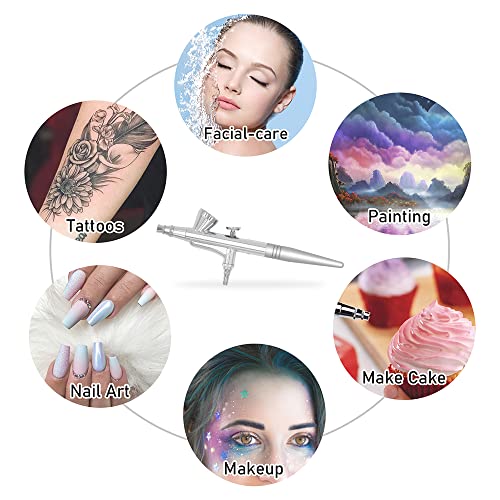 Pinkiou Airbrush Gun 0.4mm Makeup & Nail Art Spray