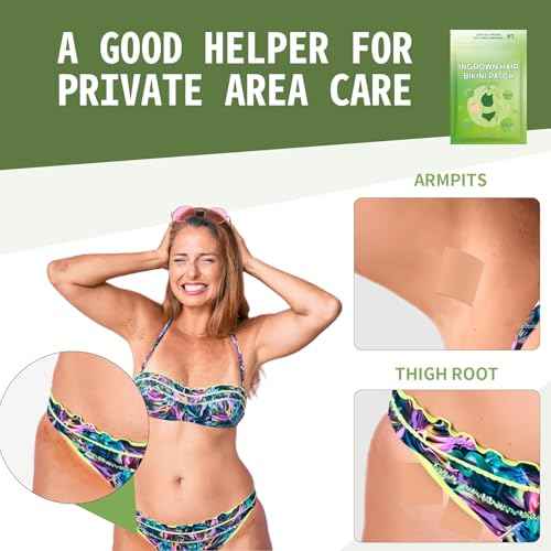 Ingrown Hair Treatment, Ingrown Hair Patch,Razor Bump Treatment for Bikini Area,30 Patches,Quickly and Effectively Clear Up Ingrown Hair Bumps Patch Smooth-Feeling,Non-Irritating Formula,Unisex