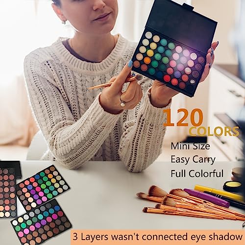 VERONNI 120 Color Eyeshadow Palette - Matte & Shimmer