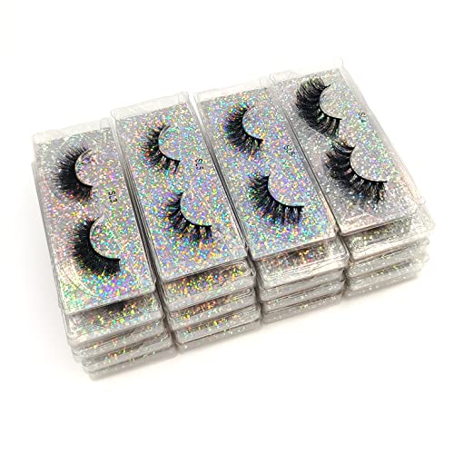 12mm Faux Mink Lashes 10 Pairs Natural Fluffy Eyelashes