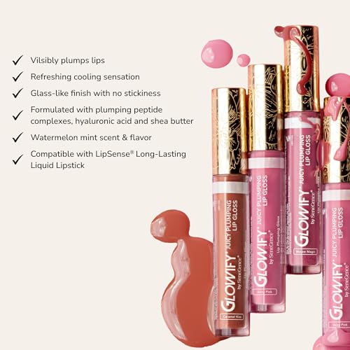 SeneGence Glowify Juicy Plumping Lip Gloss - Juicy Pink, 0.14 Fl Oz