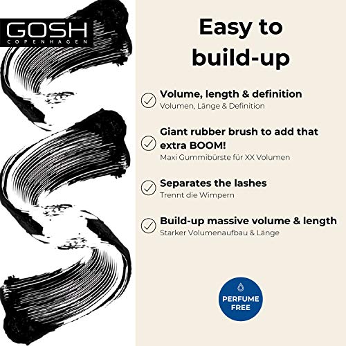 GOSH Boombastic Mascara - Extreme Volume & Length, Black