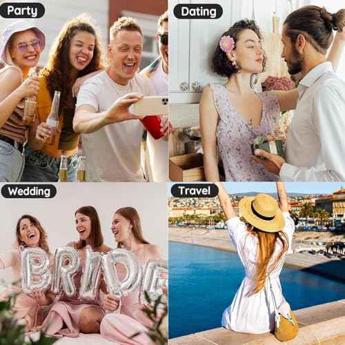 YOCASII Travel Perfume Bottle Refillable Mini Spray Bottle for Travel, Refillable Perfume Atomizer, Spray Bottle for Cologne, 4PCS Plane Mini Essentials