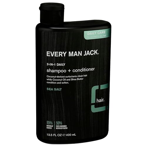 Every Man Jack, Shampoo 2 In 1 Sea Salt, 13.5 Fl Oz