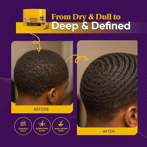 Ocean View Wave Pomade for Men - Strong Hold 360 Wave Cream, 4 oz