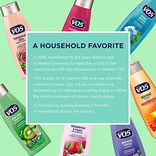 Moisture Milks Shampoo, 15 Oz, Strawberries by Vo5 (Pack of 2)