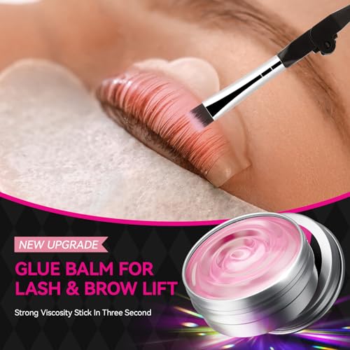 Lash Lift Glue Balm Kit with Pads & Brush