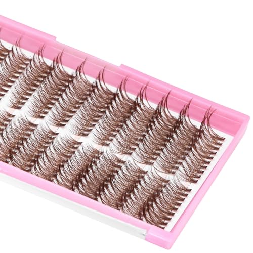 12 Rows 30D Volume Cluster Lashes Mixed 14-16-18mm Brown