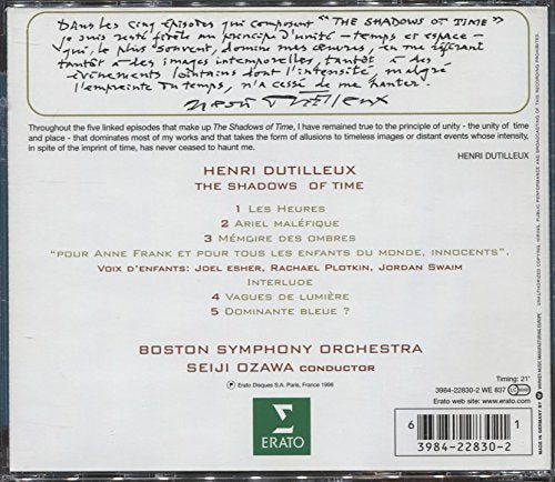 Henri Dutilleux: The Shadows Of Time