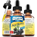 MYVIDAPURE Pure ACAI BERRY OIL Virgin Unrefined Wild Growth Raw Undiluted Brazilian for Skin, Hair, Lip and Nail Care (1 Fl Oz)