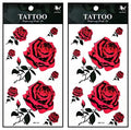 Temporary Tattoo Sheets - Flowers & Roses for Men & Women