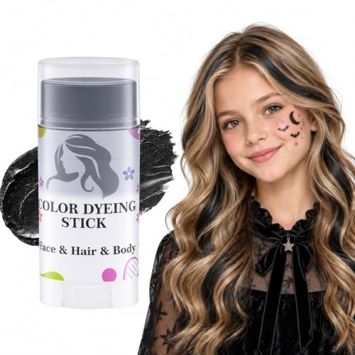 PPUPXQZ Temporary Hair Color Stick - 9 Pearl Washable Shades for Hair, Face & Body