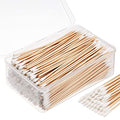 Norme 6 Inch Long Cotton Swabs with Pointed Tips - 500 Pcs Wooden Handle Cleaning Buds for Makeup, Face, Electronics and Nail Care