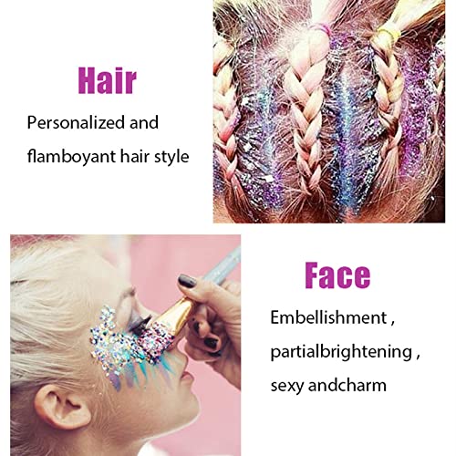 Holographic Glitter Gel - Face & Body Sequins Makeup, 50ml