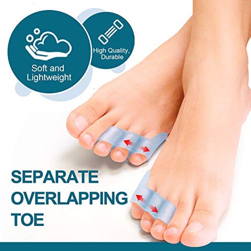 Povihome Pinky Toe Separators - 10 Pack for Pain Relief
