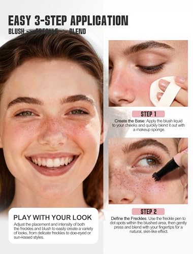 Anglicolor Freckle Pen & Blush Stamp, Waterproof 2-in-1