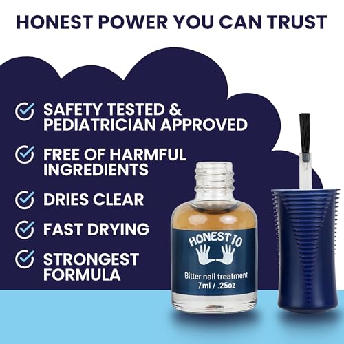 Honest10 Bitter Anti-Nail Biting Polish for Kids & Adults - 0.25 oz