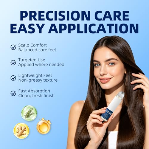 Hair Growth Serum Roll-On with Rosemary & Ginger Root Oil