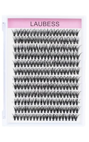 LAUBESS 40D Cluster Lashes - 240pcs Individual Eyelash Extensions