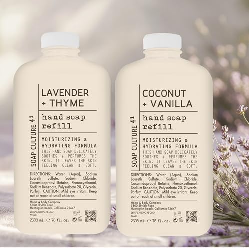 Soap Culture Hand Soap Refill 2-Pack (156oz Total) - Lavender & Coconut